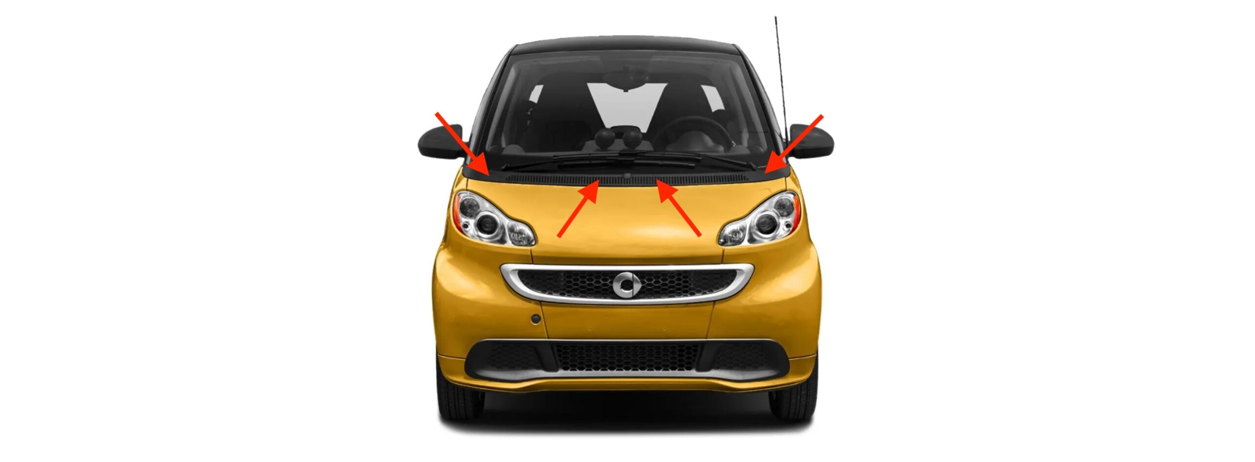 Levélrács eltávolítása smart fortwo 451 Levélrács eltávolítása smart fortwo 451